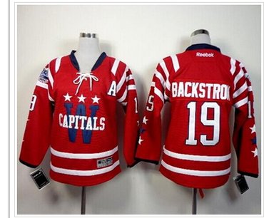 Youth Capitals #19 Nicklas Backstrom 2015 Winter Classic Red NHL Jersey Youth Capitals #19 Nicklas Backstrom 2015 Winter Classic Red NHL Jersey