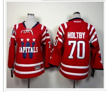 Youth Capitals #70 Braden Holtby 2015 Winter Classic Red NHL Jersey Youth Capitals #70 Braden Holtby 2015 Winter Classic Red NHL Jersey