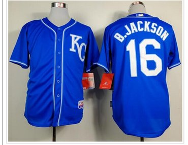 Kansas City Royals #16 Bo Jackson Light Blue Alternate 2 Cool Base Stitched Baseball Jersey