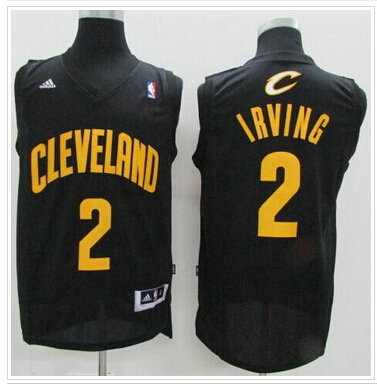 Cleveland Cavaliers #2 Kyrie Irving Black Fashion Stitched NBA Jersey
