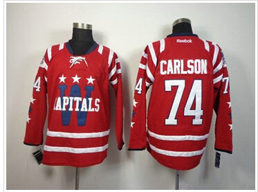 Washington Capitals #74 John Carlson 2015 Winter Classic Red Stitched NHL Jersey