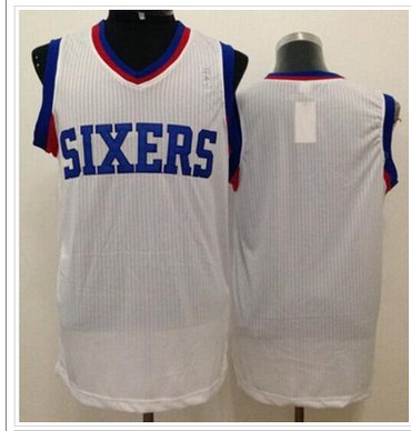 Philadelphia 76ers Blank White Stitched NBA Jersey