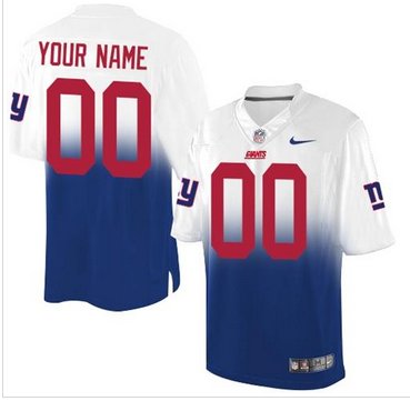 New New York Giants Customized Drift Fashion II Elite NFL Jerseys