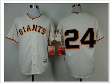 San Francisco Giants #24 Willie Mays Cream Cool Base Stitched Baseball Jersey