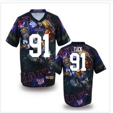 New York Giants #91 TUCK Stitched NFL Elite Fanatical Version Jersey (1)