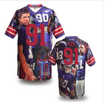 New York Giants #91 TUCK Stitched NFL Elite Fanatical Version Jersey (7)