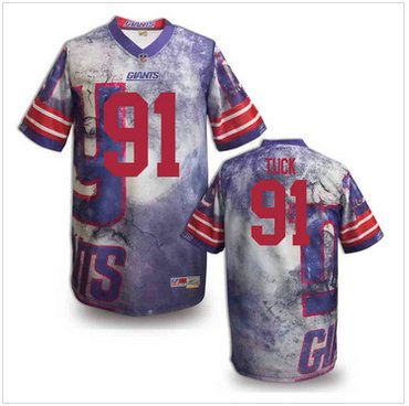 New York Giants #91 TUCK Stitched NFL Elite Fanatical Version Jersey (8)
