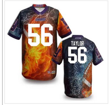 New York Giants #56 Lawrence Taylor Stitched NFL Elite Fanatical Version Jersey (9)