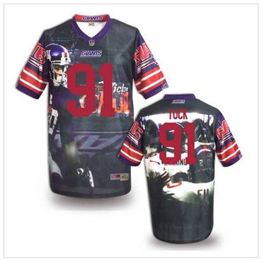 New York Giants #91 TUCK Stitched NFL Elite Fanatical Version Jersey (5)