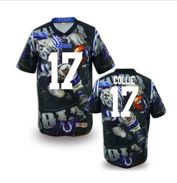 Indianapolis Colts #17 Austin Collie Stitched NFL Elite Fanatical Version Jersey (1)
