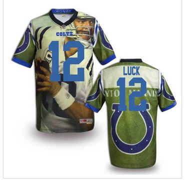 Indianapolis Colts #12 Andrew Luck Stitched NFL Elite Fanatical Version Jersey (5)