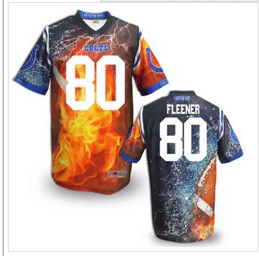 Indianapolis Colts #80 Coby Fleener Stitched NFL Elite Fanatical Version Jersey (9)