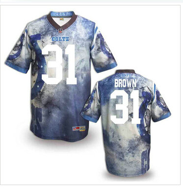 Indianapolis Colts #31 Donald Brown Stitched NFL Elite Fanatical Version Jersey (8)