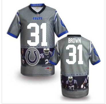 Indianapolis Colts #31 Donald Brown Stitched NFL Elite Fanatical Version Jersey (6)