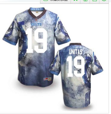 Indianapolis Colts #19 Johnny Unitas Stitched NFL Elite Fanatical Version Jersey (8)