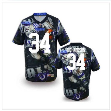 Indianapolis Colts #34 Trent Richardson Stitched NFL Elite Fanatical Version Jersey (1)