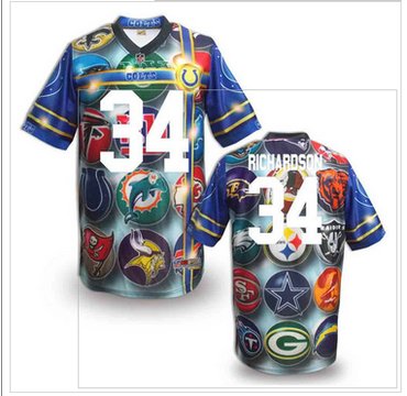 Indianapolis Colts #34 Trent Richardson Stitched NFL Elite Fanatical Version Jersey (7)