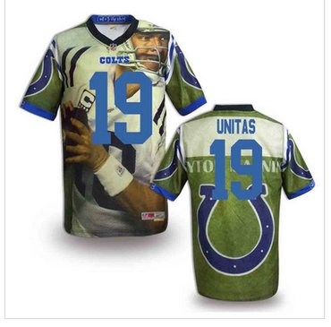 Indianapolis Colts #19 Johnny Unitas Stitched NFL Elite Fanatical Version Jersey (5)