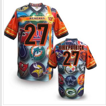 Cincinnati Bengals 27# Dre Kirkpatrick Stitched NFL Elite Fanatical Version Jersey (10)