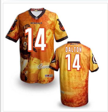 Cincinnati Bengals #14 Andy Dalton Stitched NFL Elite Fanatical Version Jersey (4)