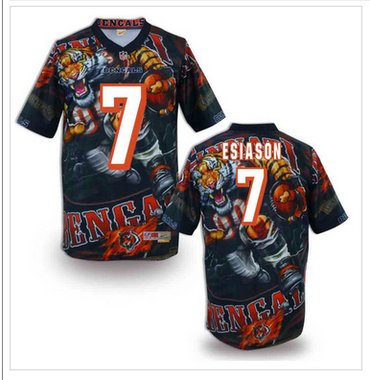Cincinnati Bengals #7 Boomer Esiason Stitched NFL Elite Fanatical Version Jersey (1)