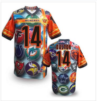 Cincinnati Bengals #14 Andy Dalton Stitched NFL Elite Fanatical Version Jersey (10)