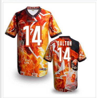Cincinnati Bengals #14 Andy Dalton Stitched NFL Elite Fanatical Version Jersey (8)