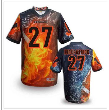 Cincinnati Bengals 27# Dre Kirkpatrick Stitched NFL Elite Fanatical Version Jersey (12)