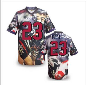 Houston Texans #23 Arian Foster Stitched NFL Elite Fanatical Version Jersey (9)