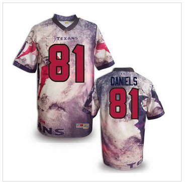 Houston Texans #81 Owen Daniels Stitched NFL Elite Fanatical Version Jersey (5)