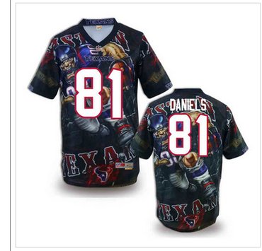 Houston Texans #81 Owen Daniels Stitched NFL Elite Fanatical Version Jersey (1)