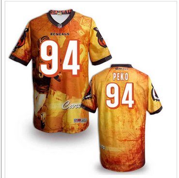 Cincinnati Bengals #94 Domata Peko Stitched NFL Elite Fanatical Version Jersey (4)