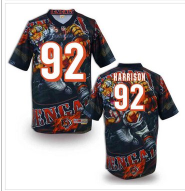 Cincinnati Bengals 92# James Harrison Stitched NFL Elite Fanatical Version Jersey (1)
