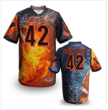 Cincinnati Bengals 42# Green-Ellis Stitched NFL Elite Fanatical Version Jersey (12)