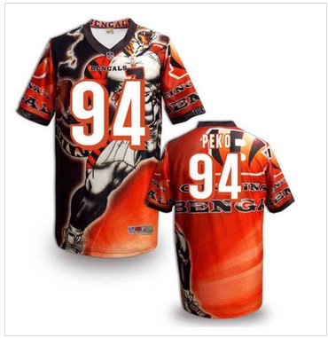Cincinnati Bengals #94 Domata Peko Stitched NFL Elite Fanatical Version Jersey (6)