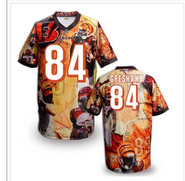 Cincinnati Bengals 84# Jermaine Gresham Stitched NFL Elite Fanatical Version Jersey (7)