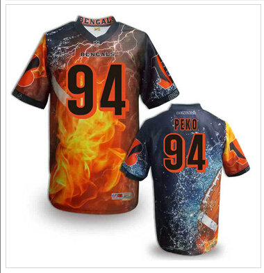 Cincinnati Bengals #94 Domata Peko Stitched NFL Elite Fanatical Version Jersey (12)