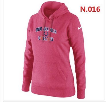 Women's NEW Indianapolis Colts Heart & Soul Pullover Hoodie Pink