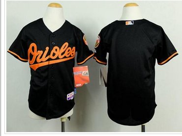 Youth Orioles Blank Black Cool Base Baseball Jersey
