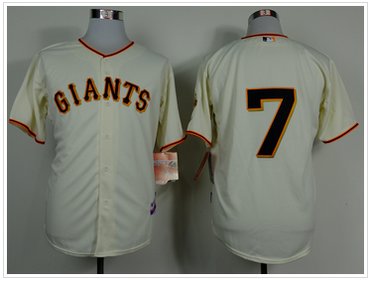 San Francisco Giants #7 Gregor Blanco Cream Home Cool Base Baseball Jersey