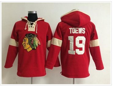 Chicago Blackhawks #19 Jonathan Toews Red Pullover NHL Hoodie Chicago Blackhawks #19 Jonathan Toews Red Pullover NHL Hoodie