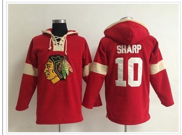 Chicago Blackhawks #10 Patrick Sharp Red Pullover NHL Hoodie Chicago Blackhawks #10 Patrick Sharp Red Pullover NHL Hoodie