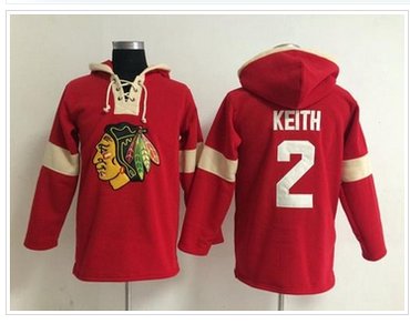 Chicago Blackhawks #2 Duncan Keith Red Pullover NHL Hoodie