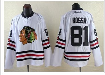Chicago Blackhawks #81 Marian Hossa White 2015 Winter Classic Stitched NHL Jersey