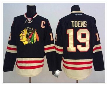 Chicago Blackhawks #19 Jonathan Toews Black 2015 Winter Classic Stitched NHL Jersey