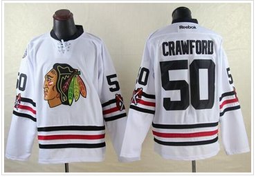 Chicago Blackhawks #50 Corey Crawford White 2015 Winter Classic Stitched NHL Jersey