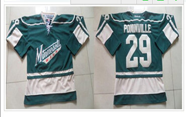 Minnesota Wild #29 Jason Pominville White Stitched NHL Jersey-5931
