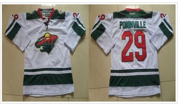 Minnesota Wild #29 Jason Pominville White Stitched NHL Jersey Minnesota Wild #29 Jason Pominville White Stitched NHL Jersey