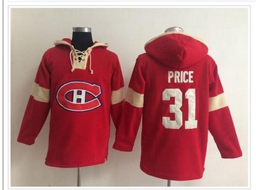 Montreal Canadiens #31 Carey Price Red Pullover NHL Hoodie Montreal Canadiens #31 Carey Price Red Pullover NHL Hoodie
