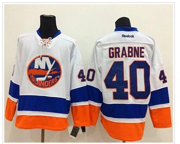 New York Islanders #40 Michael Grabner White Stitched NHL Jersey New York Islanders #40 Michael Grabner White Stitched NHL Jersey
